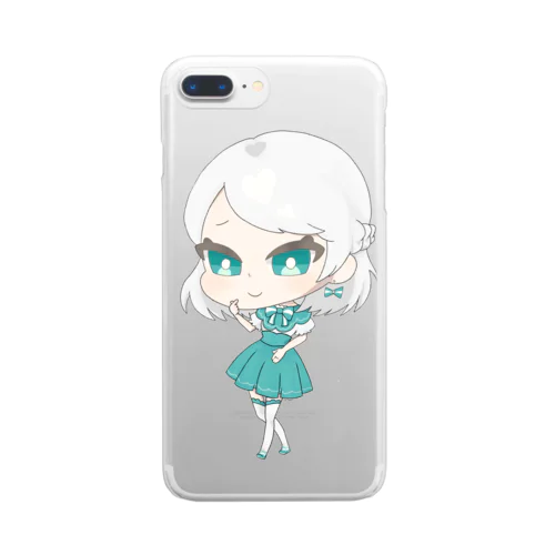 ぽいど ミニキャラA Clear Smartphone Case