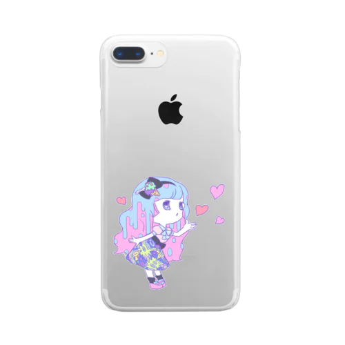 ゆめかわガール Clear Smartphone Case