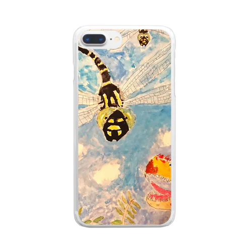 自然の共存 Coexistence of nature Clear Smartphone Case