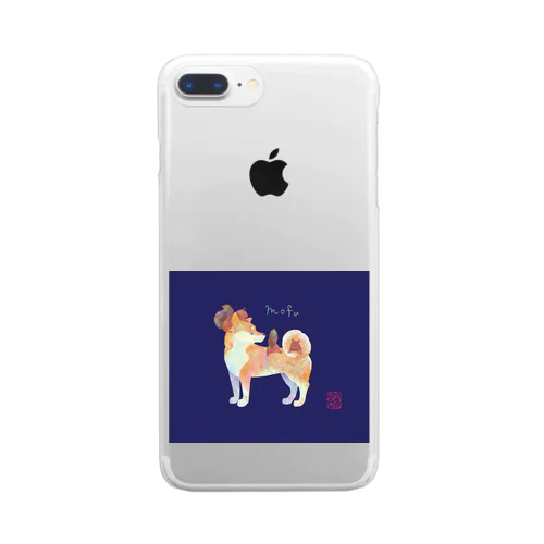 柴犬さんで遊ぶりすさんたち Clear Smartphone Case