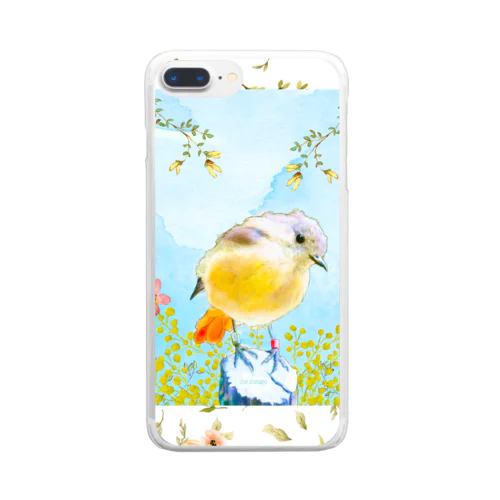 ジョウビタキ Clear Smartphone Case