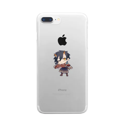 ミニキャラ藤四郎くん Clear Smartphone Case