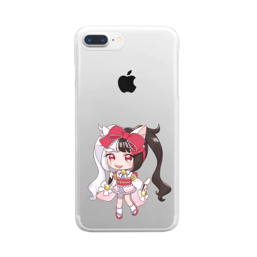 にゃんだふるっ！グッズ Clear Smartphone Case