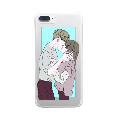 カレカノキッス Clear Smartphone Case