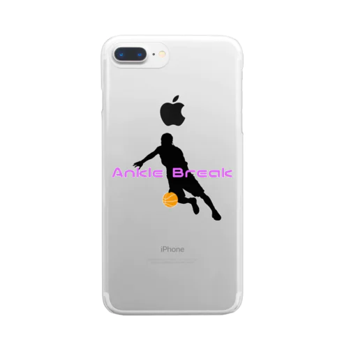 Ankle Break  バスケロゴ Clear Smartphone Case