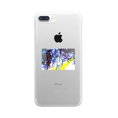 猫マン・ガール大冒険 Clear Smartphone Case