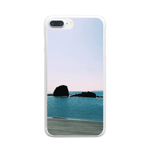 志津川の海 Clear Smartphone Case