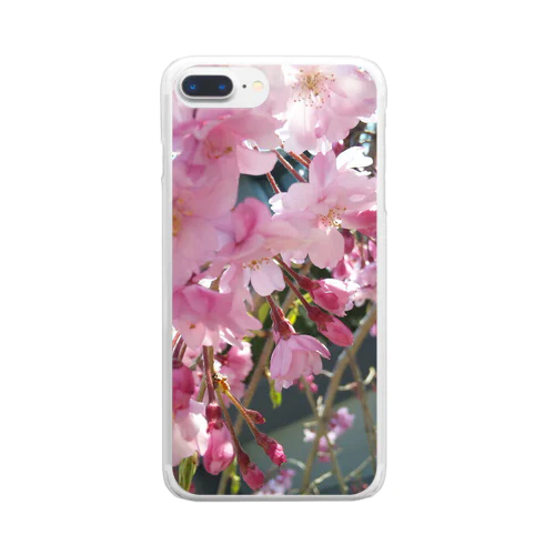 枝垂れ桜 Clear Smartphone Case