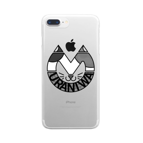 ショップロゴ モノクロ Clear Smartphone Case