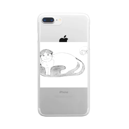 スコティッシュフォールド(猫) Clear Smartphone Case