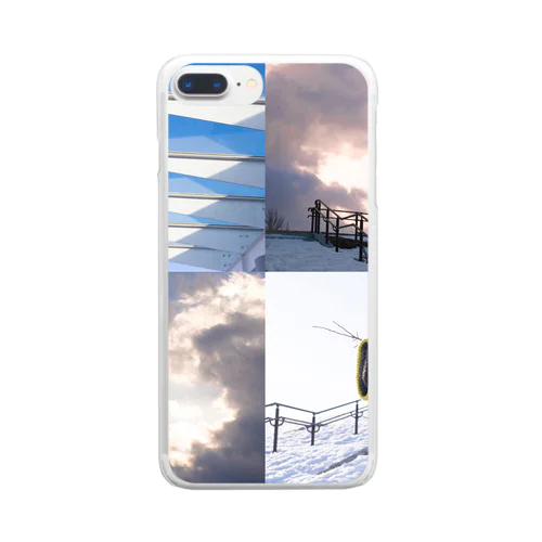 冬の公園 Clear Smartphone Case