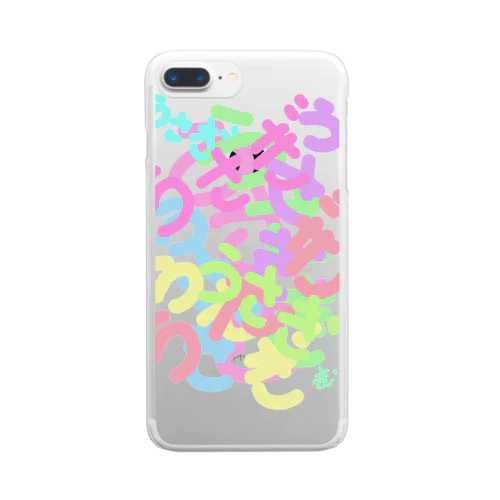 うさぎ文字 Clear Smartphone Case