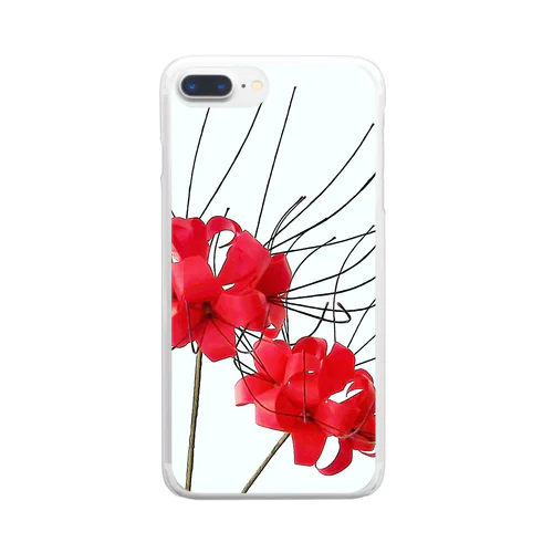 折り紙　彼岸花 Clear Smartphone Case