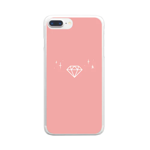 💎マカロンピンク💎 Clear Smartphone Case