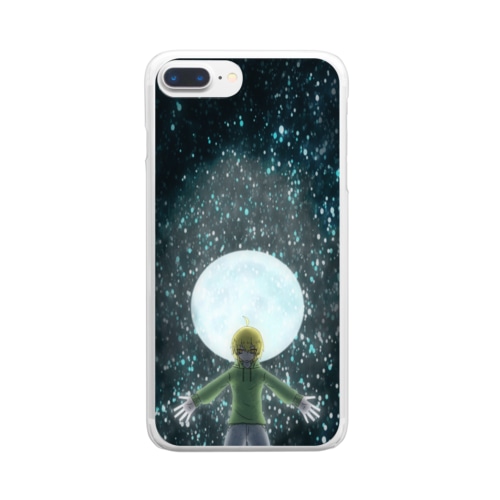 満月 Clear Smartphone Case