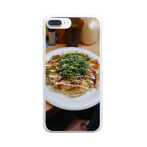 大阪のお好み焼き Clear Smartphone Case