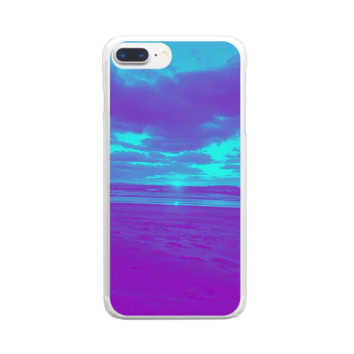 FmE-『景色』-海 Clear Smartphone Case