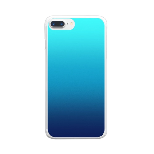 グラデーション Snorkeling vivid Clear Smartphone Case