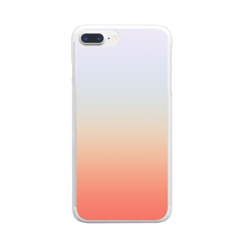 グラデーション Newly Born Strings Clear Smartphone Case