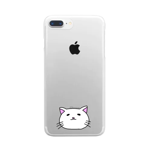 のんびりNEKoさん。『白いNEKo』 Clear Smartphone Case