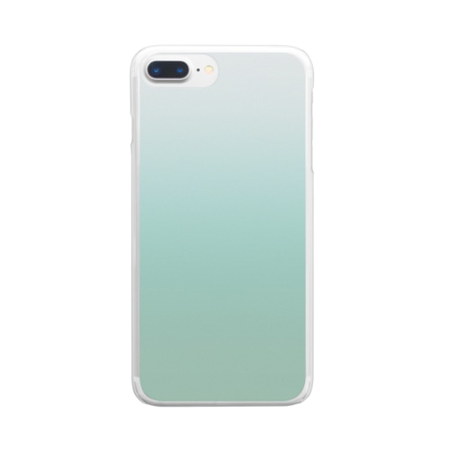 グラデーション Mysterious Fog God Clear Smartphone Case