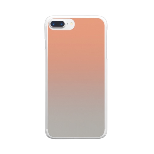 グラデーション Fuzzy Next Year Clear Smartphone Case