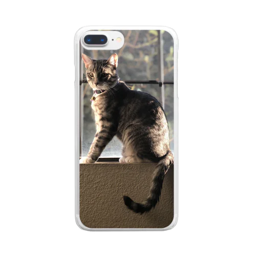 JOJO　#猫　#ネコ　#ねこ Clear Smartphone Case