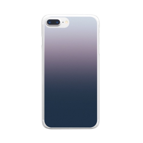 グラデーション Meaningful Loneliness Clear Smartphone Case