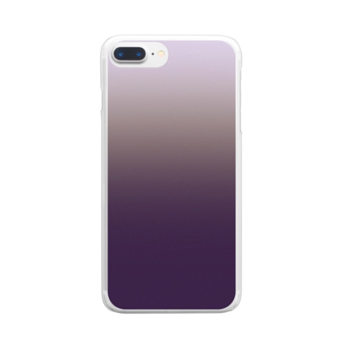 グラデーション Mirror sandy beach Clear Smartphone Case