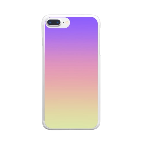 グラデーション Fragile Horoscope Clear Smartphone Case