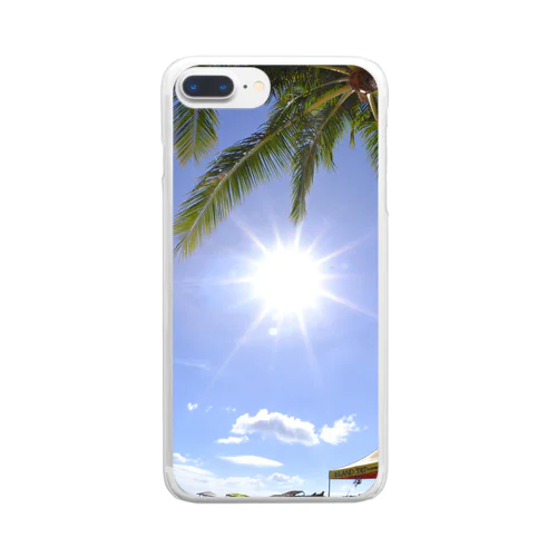 ハワイワイキキビーチ Clear Smartphone Case