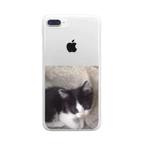 おすまし猫 テールくん Clear Smartphone Case