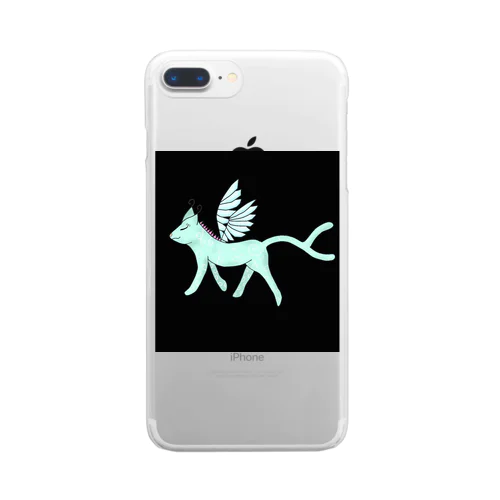 自キャラ猫又 Clear Smartphone Case