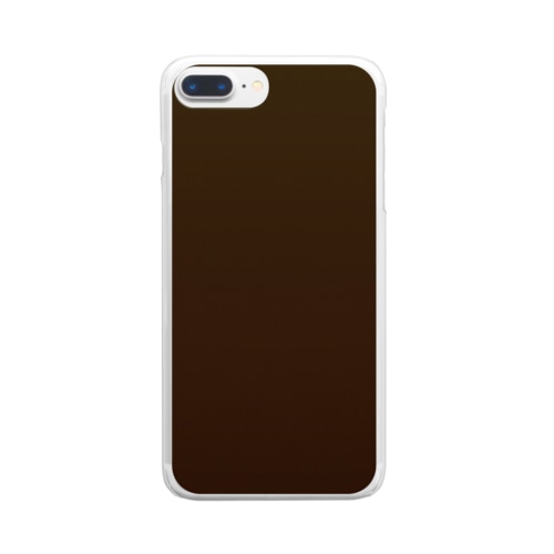 グラデーション Banana Chocolate Clear Smartphone Case