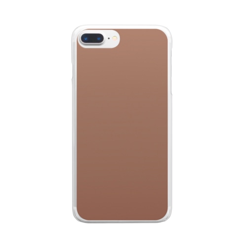 グラデーション Citrus Cocoa Clear Smartphone Case