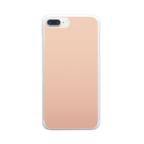 グラデーション Earth Peach Clear Smartphone Case