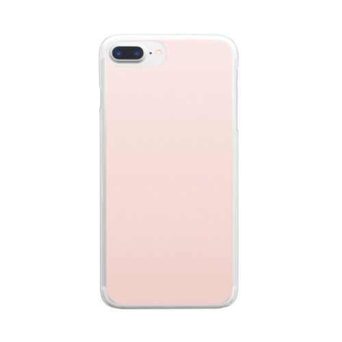 グラデーション Flower Milk Tea Clear Smartphone Case