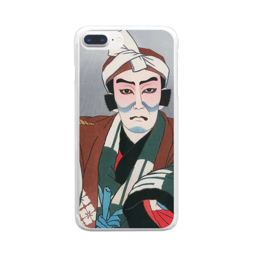 川瀬巴水《松本幸四郎 関兵衛》 Clear Smartphone Case