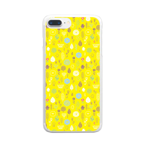 scandinavian lemon Clear Smartphone Case