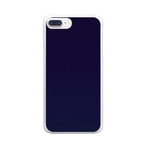 グラデーション Picturesque Night Clear Smartphone Case