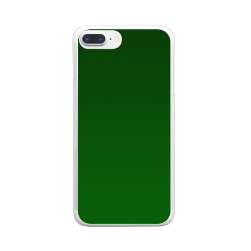 グラデーション Wooden Tea Clear Smartphone Case