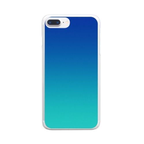 グラデーション Abyss Entrance Clear Smartphone Case
