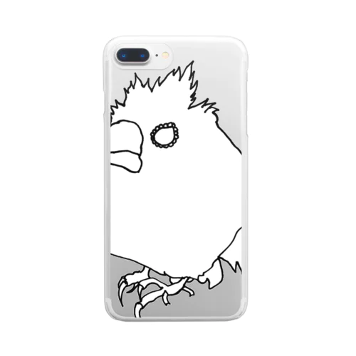 文鳥！極。（水浴び後ver.） Clear Smartphone Case