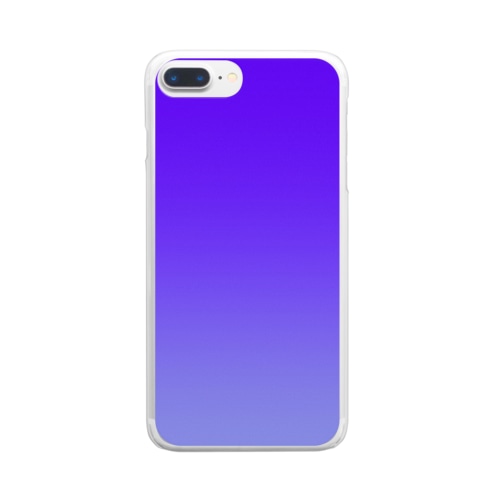 グラデーション Noble Cipher Clear Smartphone Case