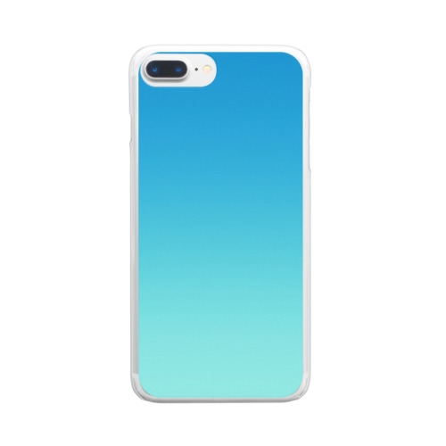 グラデーション Chiffon Sky Clear Smartphone Case