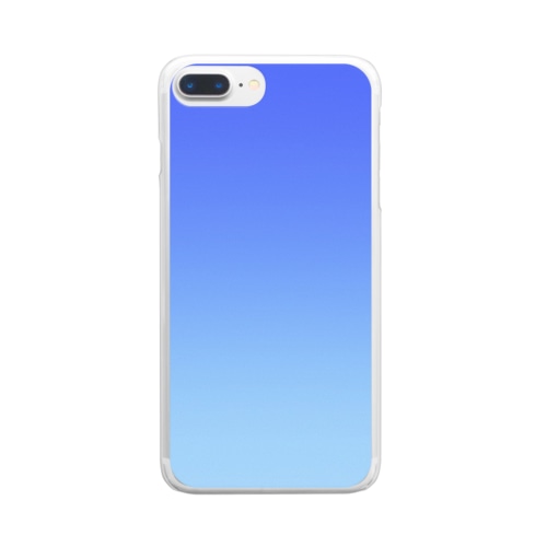 グラデーション Soft Guide Clear Smartphone Case