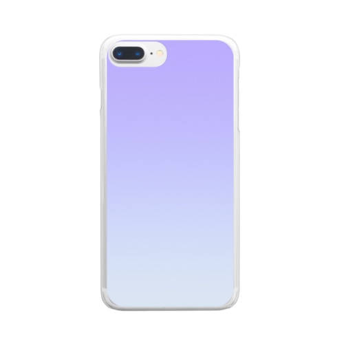 グラデーション Grape Meringue Clear Smartphone Case