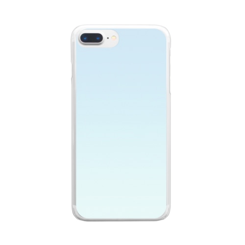 グラデーション Deep Sea Parfait Clear Smartphone Case
