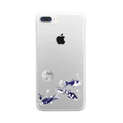 夜の金魚 Clear Smartphone Case