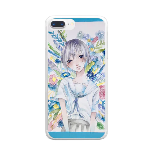 Flower スマホケース Clear Smartphone Case